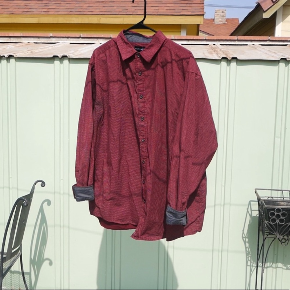 Burgundy Beverly Hills Polo Club Dress Shirt 🛶